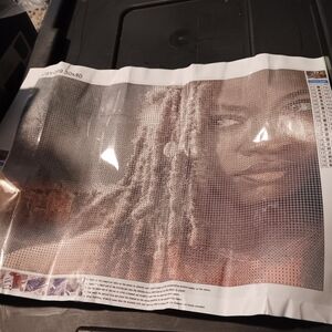 The Walking Dead Diamond Painting Kit with Michonne Portrait 30x40